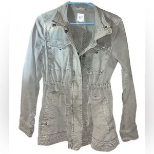 GAP Olive Jacket w/ Drawstring